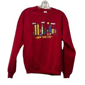 Vintage 80s Jerzees Russell New York City Sweatshirt Size Large “Josef” Back USA